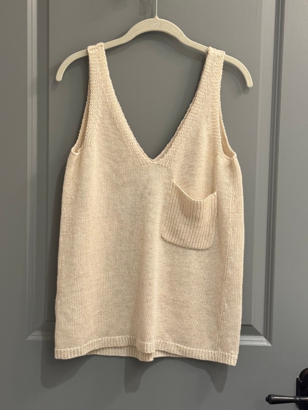 Brochu Walker Ecru Knit Pullover Top, sz XS